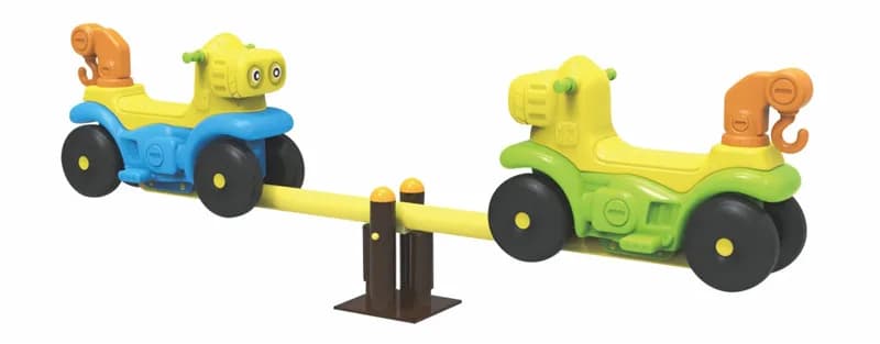 Altalena per bambini all'aperto, asilo all'aperto, grande tavola a molla con struttura in ferro per bambini, giocattoli da gioco comunitario