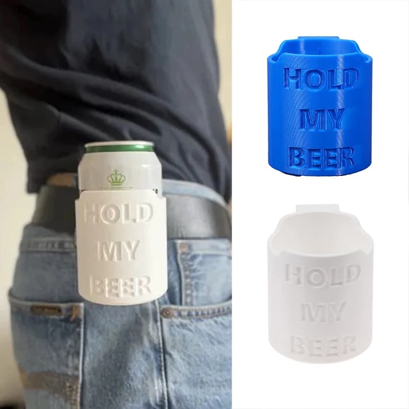 Portabicchieri portatile per lattine, bevande, birra, fissata sulla cintura, bottiglia per bevande all'aperto per un facile accesso
