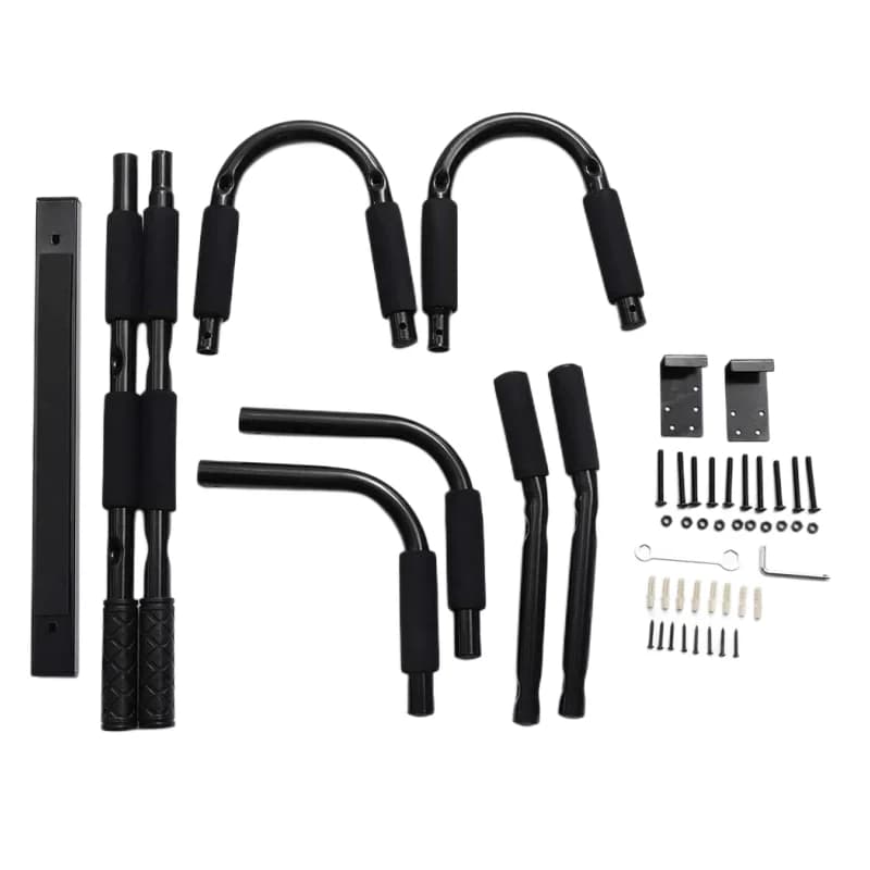 Metal portable traction bar with door/bar frame for home gym with wall mounting