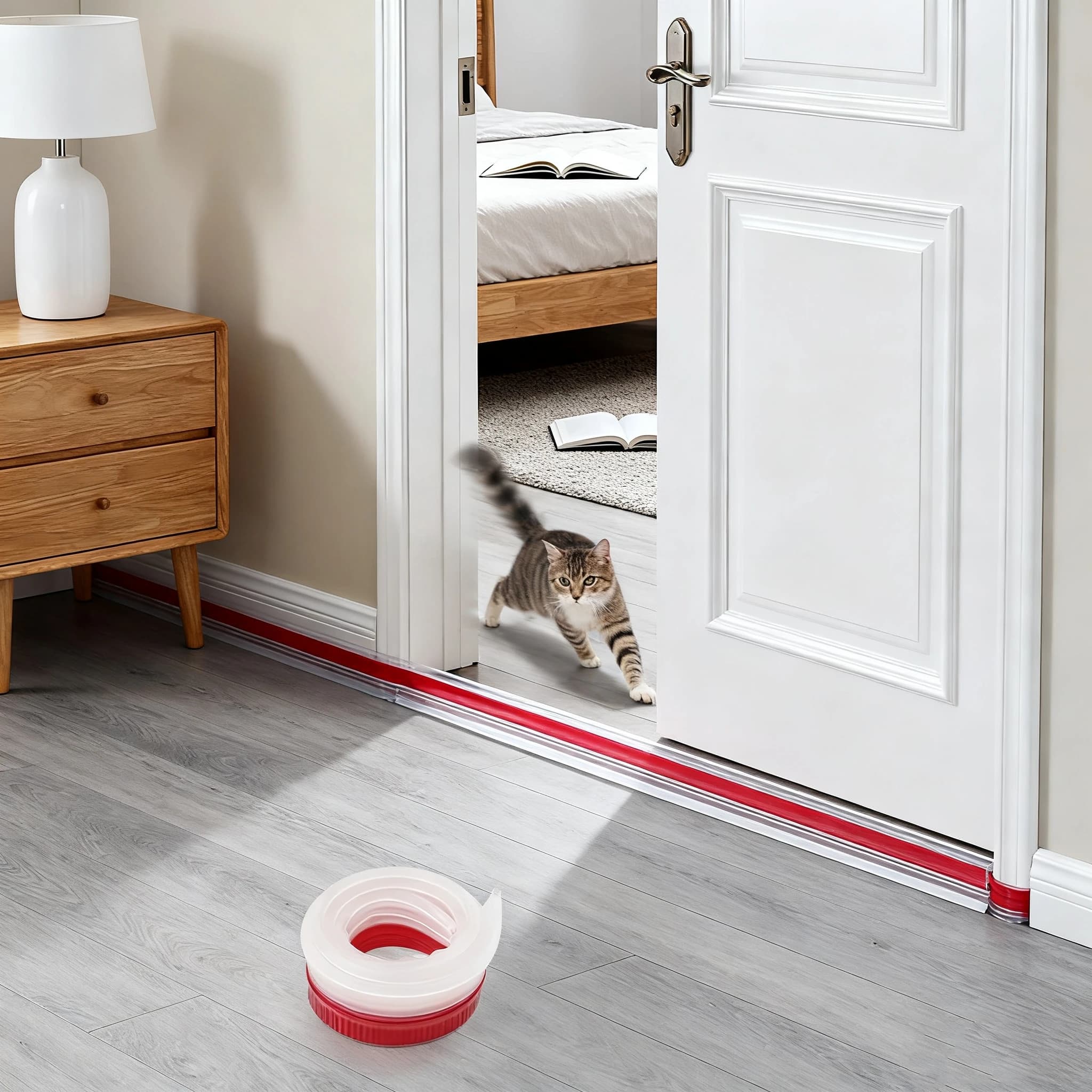 Striscia di tenuta inferiore della porta 100x4 cm Tappo di riduzione del rumore del vento sotto la guarnizione della porta Hardware per la casa per prevenire efficacemente la polvere