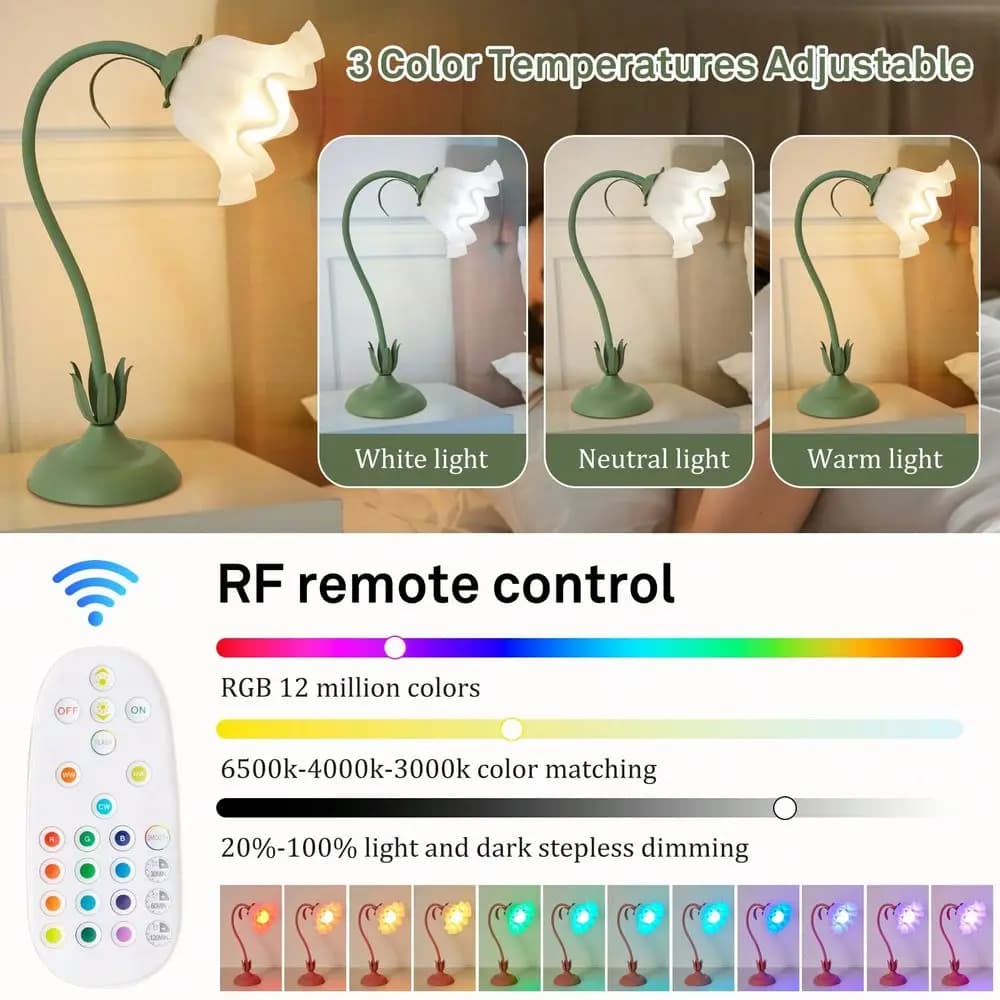 Lampada da scrivania a LED ricaricabile a forma di stella con telecomando, luce decorativa da tavolo che cambia colore per camera da letto, soggiorno e casa