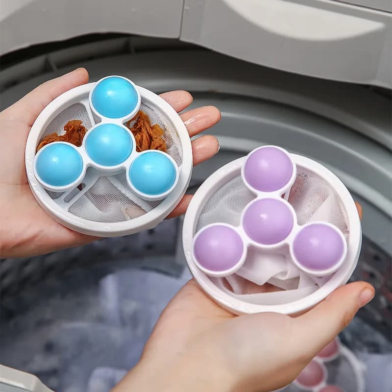 1pc Reusable Laundry Mesh Bag - Pet Hair Remover & Lint Catcher for Washing Machines, Floating Lint Filter