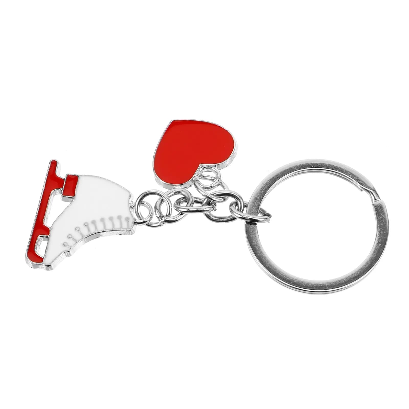 Adorabile Portachiavi a Forma di Pattini da Ghiaccio in Lega di Zinco, Ciondolo per Chiavi, Borse, Zaini, Cellulari, Regalo alla Moda per Ragazze e Donne