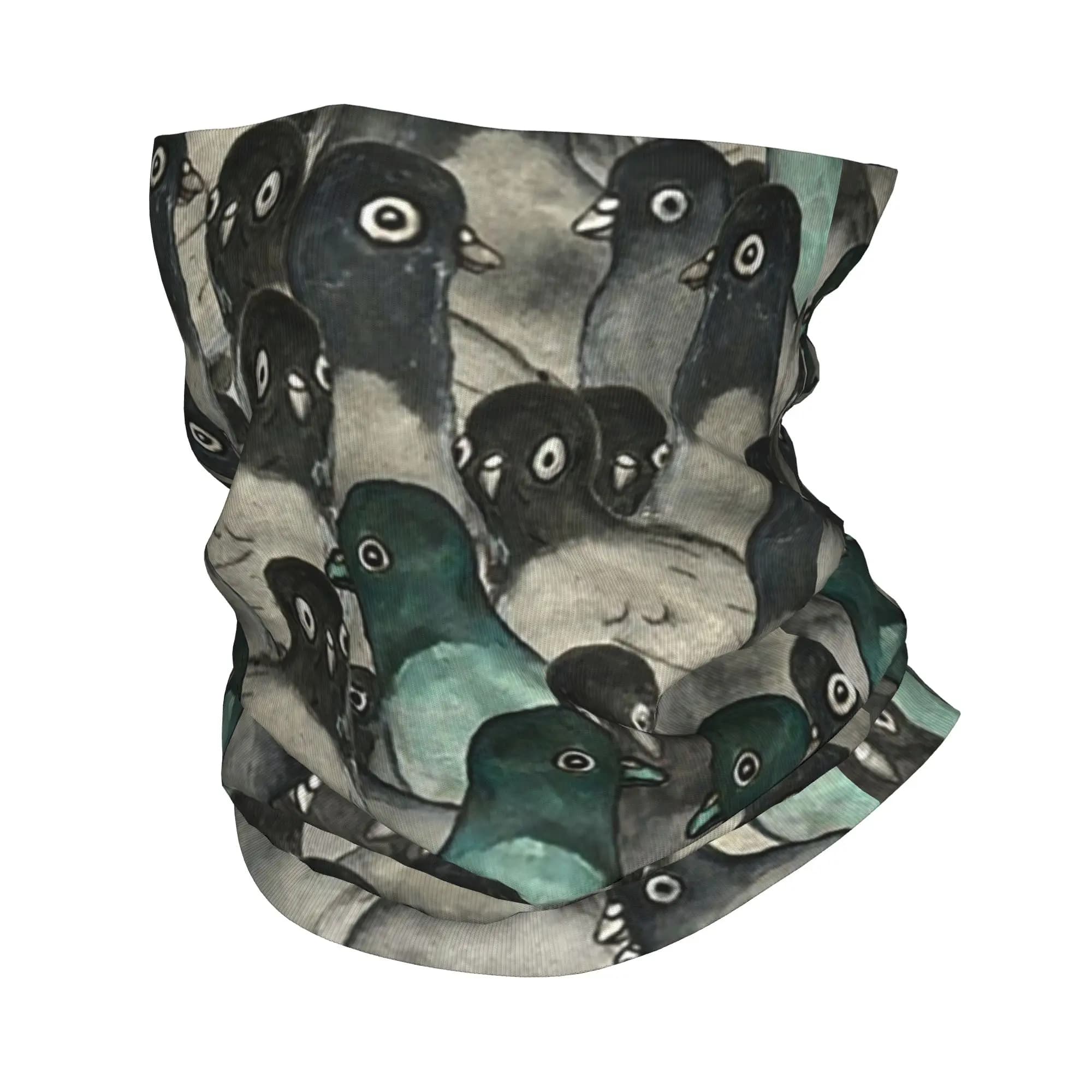 Pigeons Bandana Neck Gaiter Maschera stampata con sciarpa, maschera calda per il viso, per escursionismo, pesca, per uomini e donne, adulti