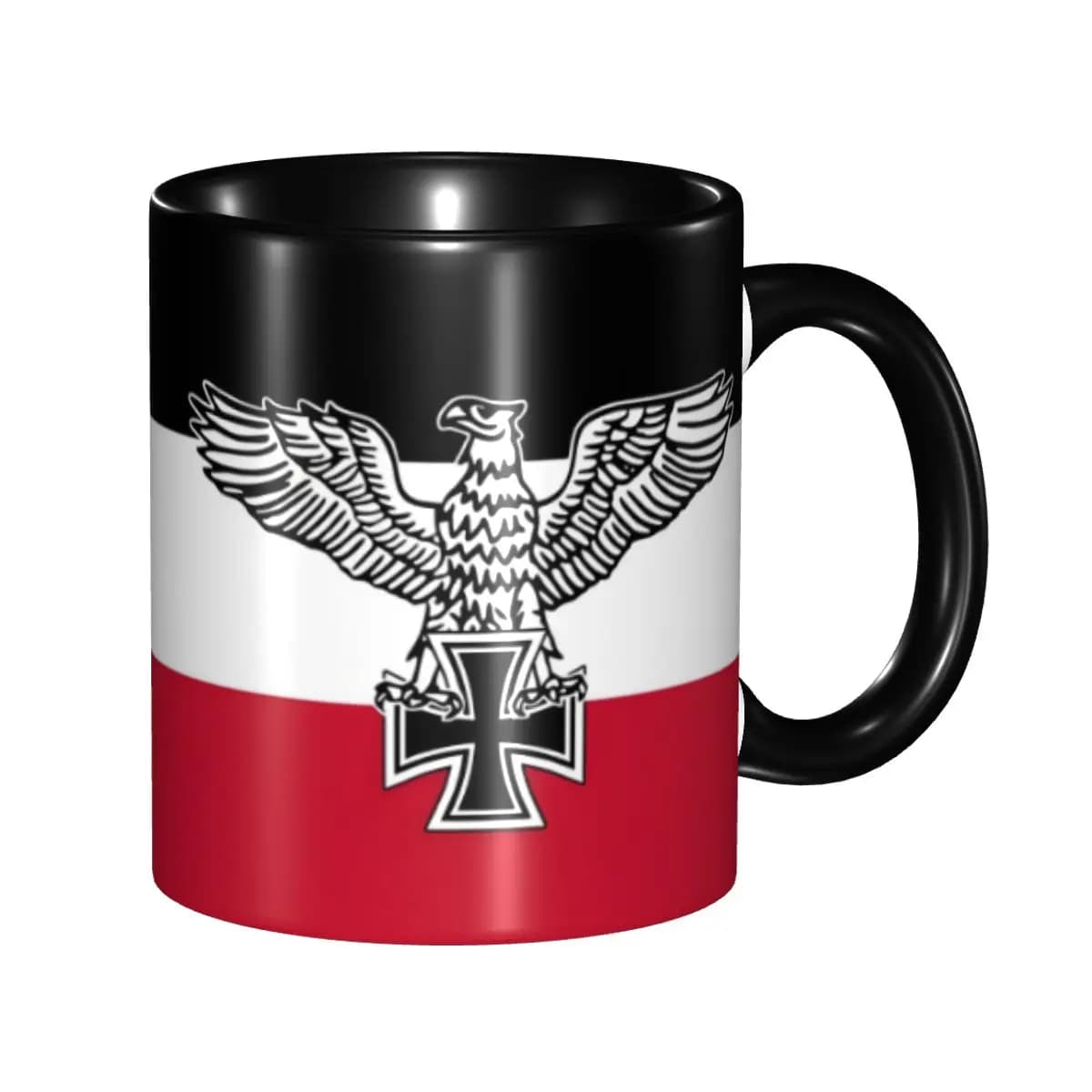 Tazze da Caffè Personalizzate con Bandiera Tedesca, Tazza in Ceramica Fai-da-Te con Stemma della Germania per Tè e Latte
