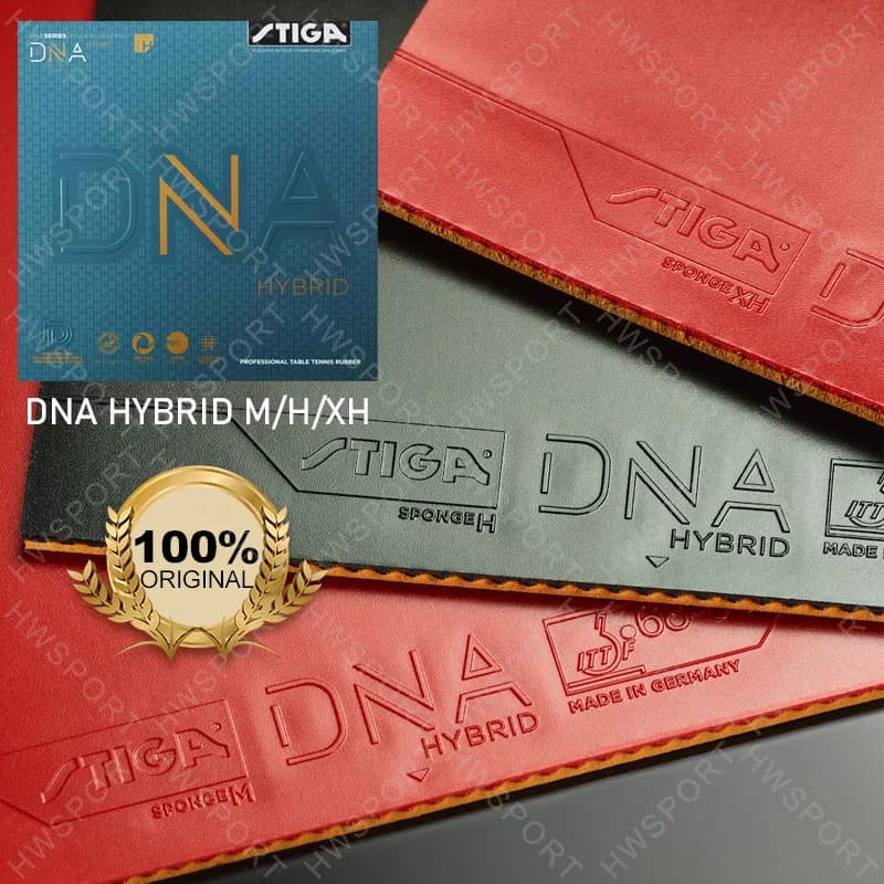 Gomma da ping pong serie STIGA DNA HYBRID Foglio di gomma da ping pong semi-aderente professionale ibrido M/H/XH Made in Gemany