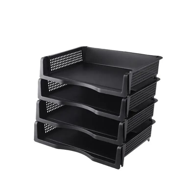 1/3PCS Detachable Plastic Office File Folder Stand Multi-layer Desktop Storage Ra Desk Organizer Box Document Holder