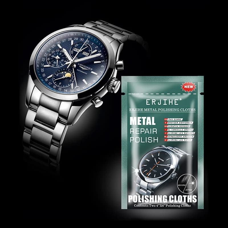Panni per lucidatura dei metalli di alta qualità per gioielli, orologi, forniture per la riparazione dei graffi, set di riparazione dei graffi in metallo