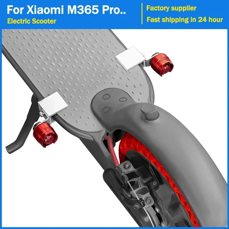 LED Waterproof Tail Light for Xiaomi M365/1S/Pro/Pro2/Mi3 Electric Scooter, Night Riding Safety Warning Flashing Light