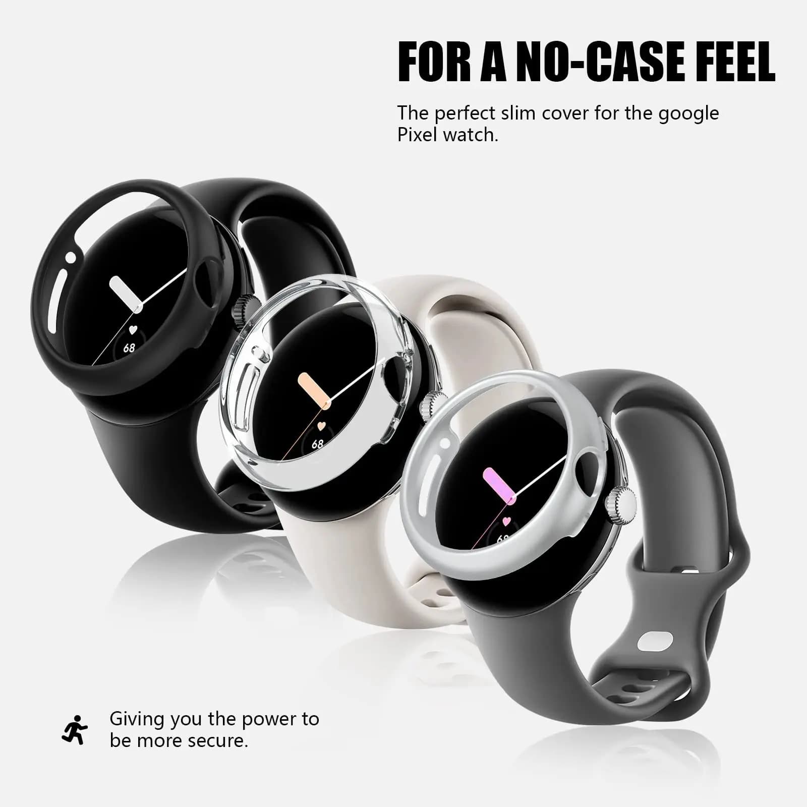 Custodia per Google Pixel Watch Strap PC Bumper Frame Shell antigraffio (nessuna protezione dello schermo) Pixel Watch 2 accessori per custodie