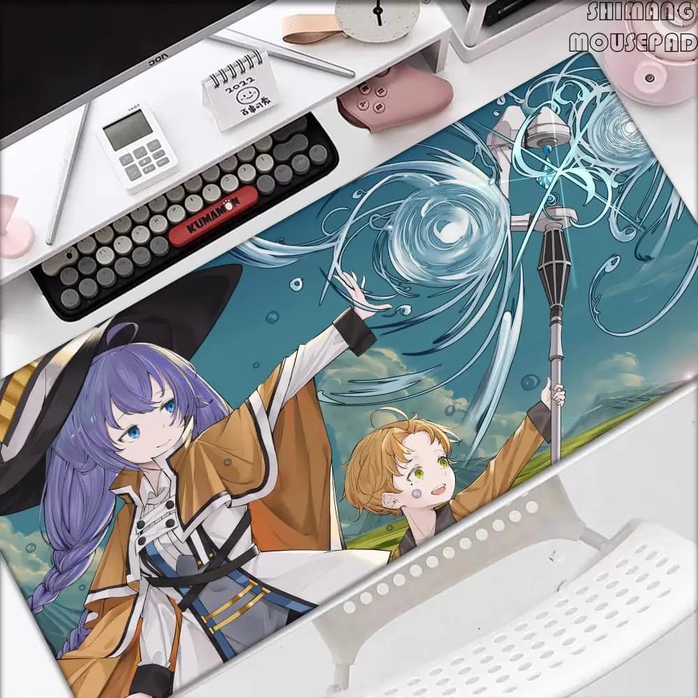 Tappetino per mouse Mushoku Tensei Jobless Reincarnation Anime, grande tappetino da gioco Roxy per PC, laptop, tastiera, tablet, scrivania XXL