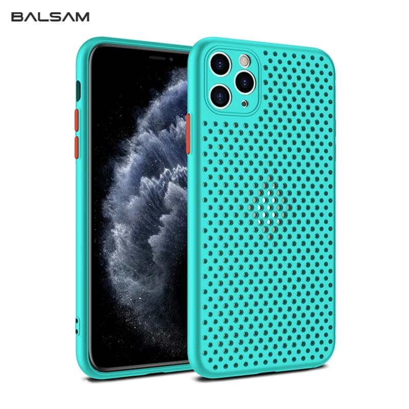 Custodia morbida in Silicone rinfrescante traspirante per iPhone 14 13 12 11 Pro XS Max Mini X XR 6S 8 7 Plus copertura di dissipazione del calore ultrasottile