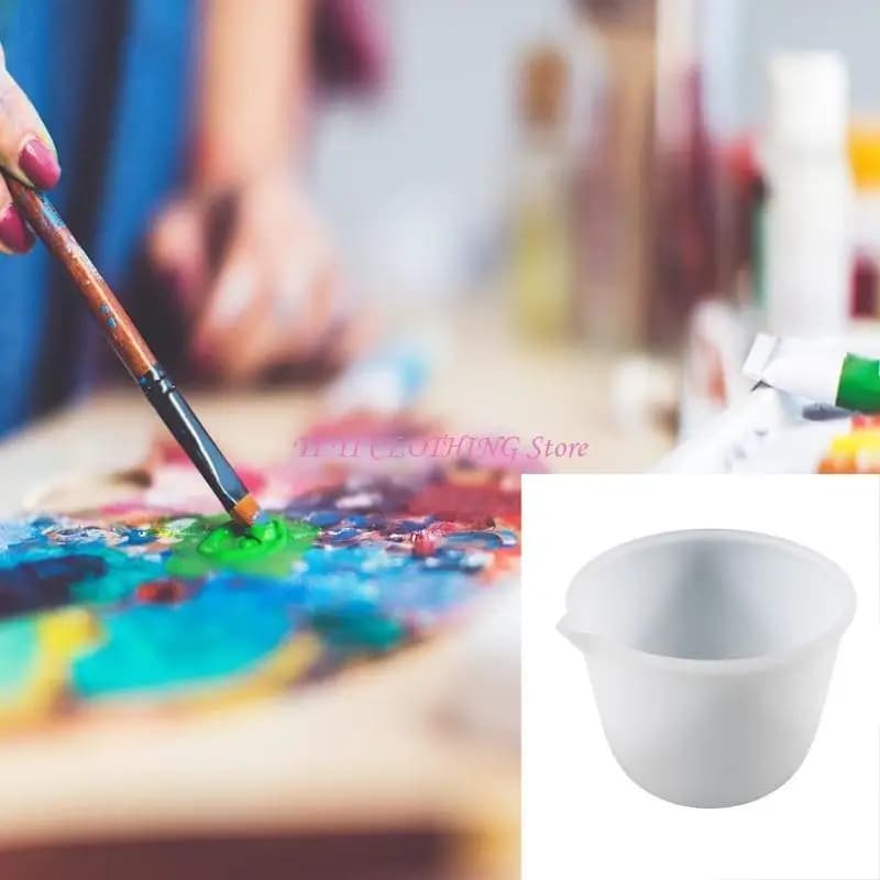 Tazza miscelazione in silicone riutilizzabile N5KF, durevole, facile da pulire, per creazione gioielli in resina