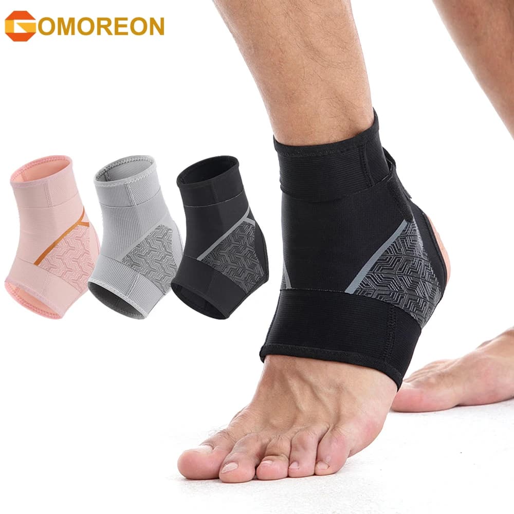 1/2 pezzi di tutore per caviglia per donna e uomo, fascia di compressione per caviglia, supporto per caviglia con cinturino di compressione regolabile