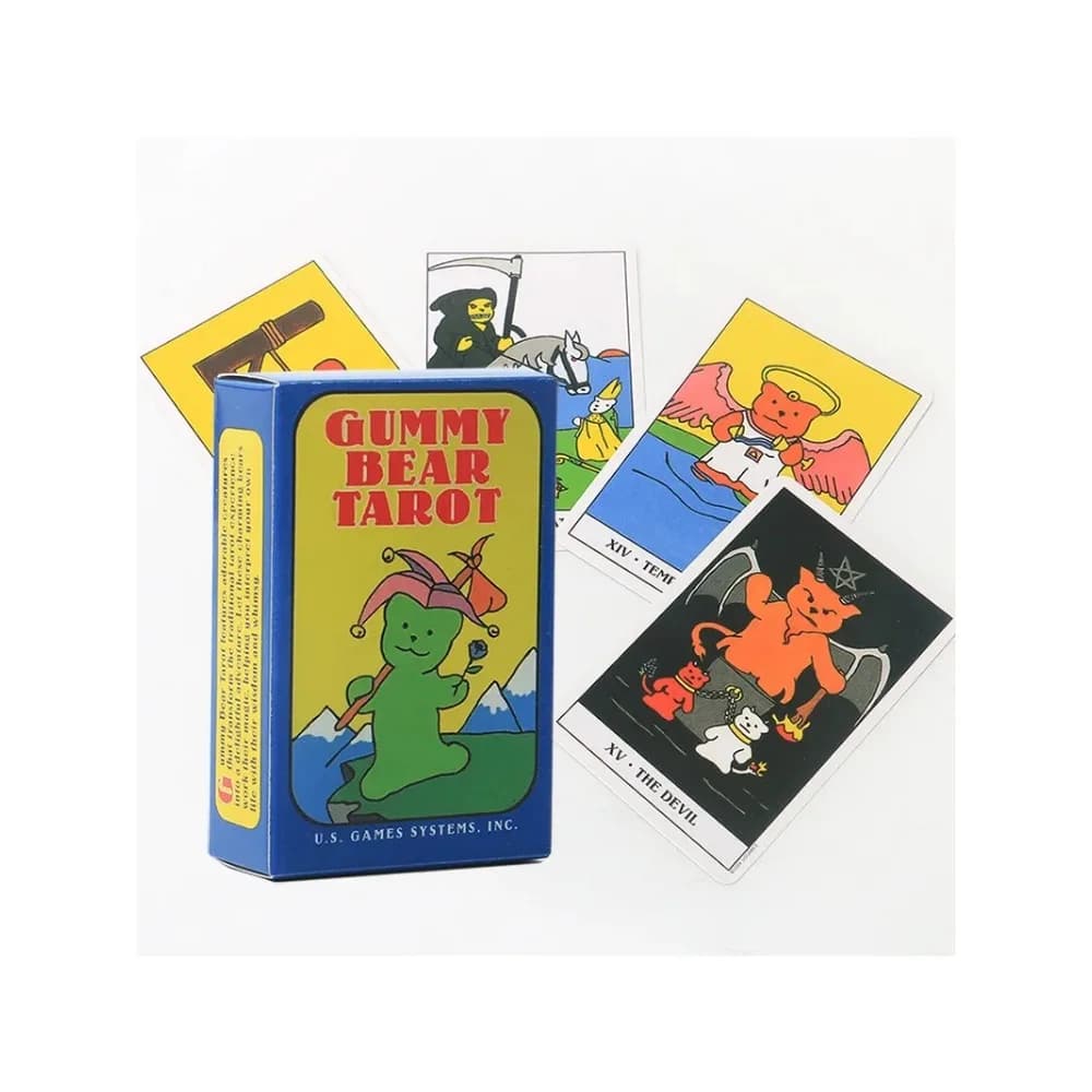 Carte dei Tarocchi del mazzo Oracle degli orsetti gommosi, giochi da tavolo, guida PDF per uso personale