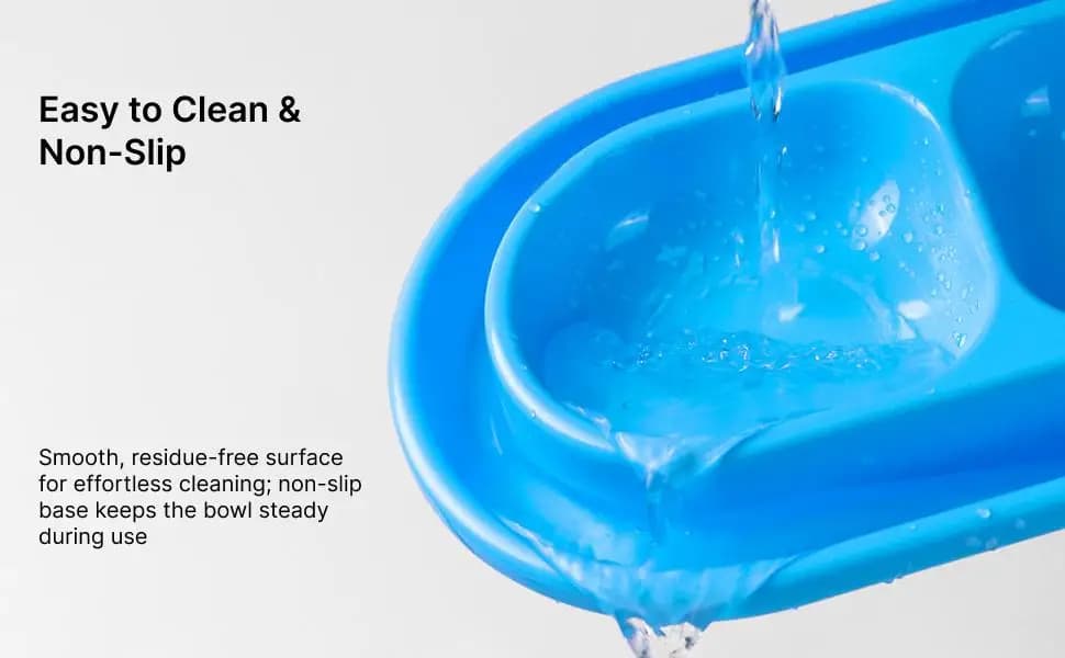 Outdoor Cat Bowl Set Ants Resistant Double Feeder Pet Food and Water Dish Plastic Bowls for Cats and Dogs