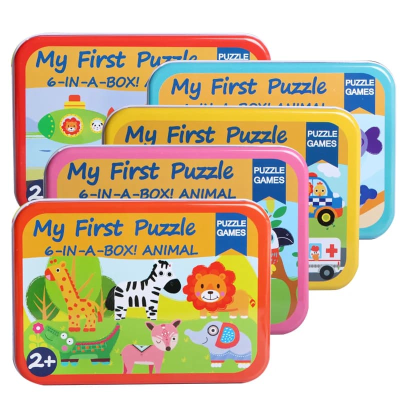 Neonato bambino 3D Puzzle in legno giocattoli bambino bambini Cartoon illuminazione traffico animale oceano giocattolo educativo 5 stili