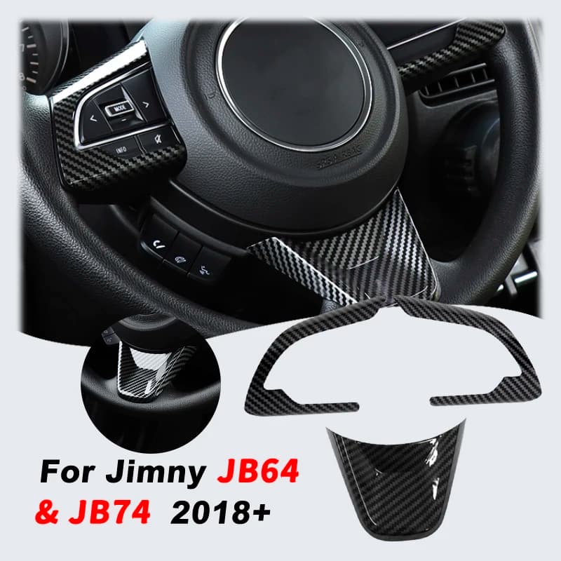 Jimny ABS steering wheel decoration Trim adhesive panel cover for Suzuki Jimny 2019 2020 2021 2022 2023 2024 3 doors 5 doors