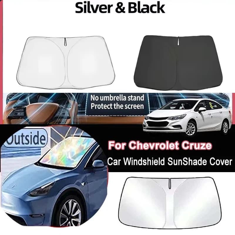 Parasole per Parabrezza Auto Chevrolet Cruze 2016-2023, Copertura Isolante Termica per Finestrino Anteriore, Accessori Auto Estivi
