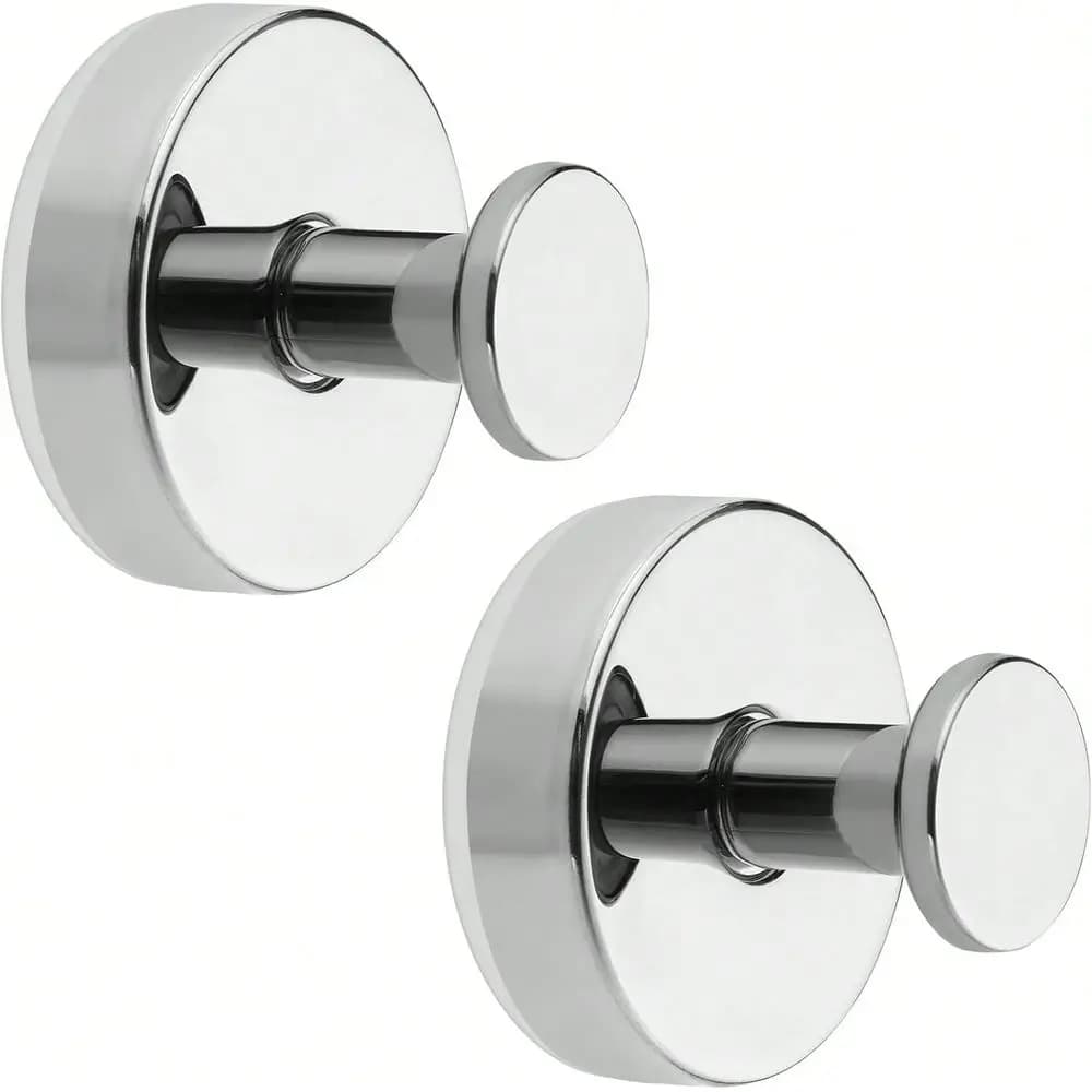 Ganci a ventosa per doccia in acciaio inossidabile, ganci a ventosa per appendere oggetti a parete nella doccia, portano fino a 11 libbre, per bagno, cucina, porta in vetro, specchio, piastrelle, L