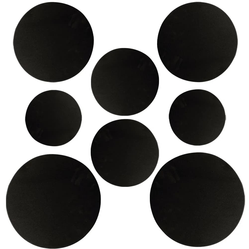 8Pcs Drum Mute Pads Silent Drum Practice Pads Foam Dampeners for Home Practice Low Noise Drumming Sound Control Portable