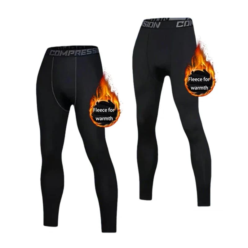 2025 Best-selling two-piece thermal long Johns set, double the warmth, sporty base layer, soft pajama pants
