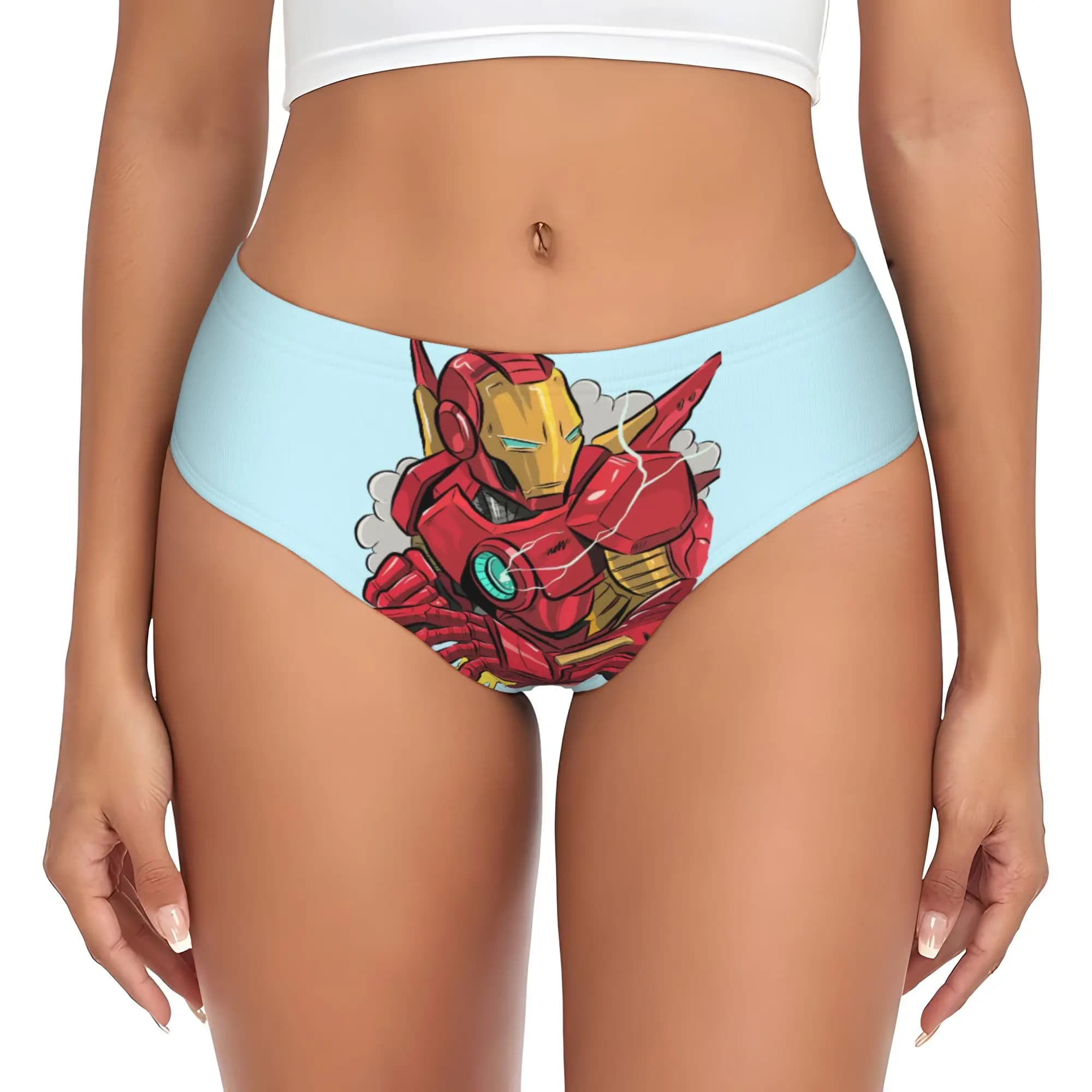 Slip da donna personalizzati in ferro con stampa anime, traspiranti ed elasticizzati