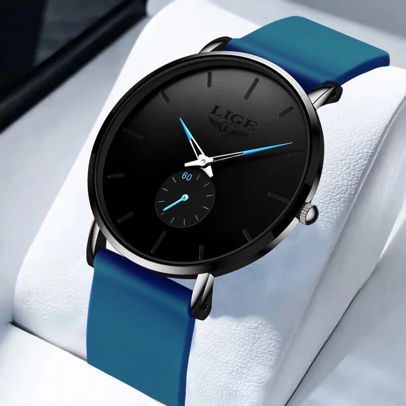 Orologio da Polso LIGE per Donna, Elegante e Classico, con Cinturino in Silicone, Quadrante Semplice, Regalo per Signore, Impermeabile, al Quarzo, Reloj Mujer