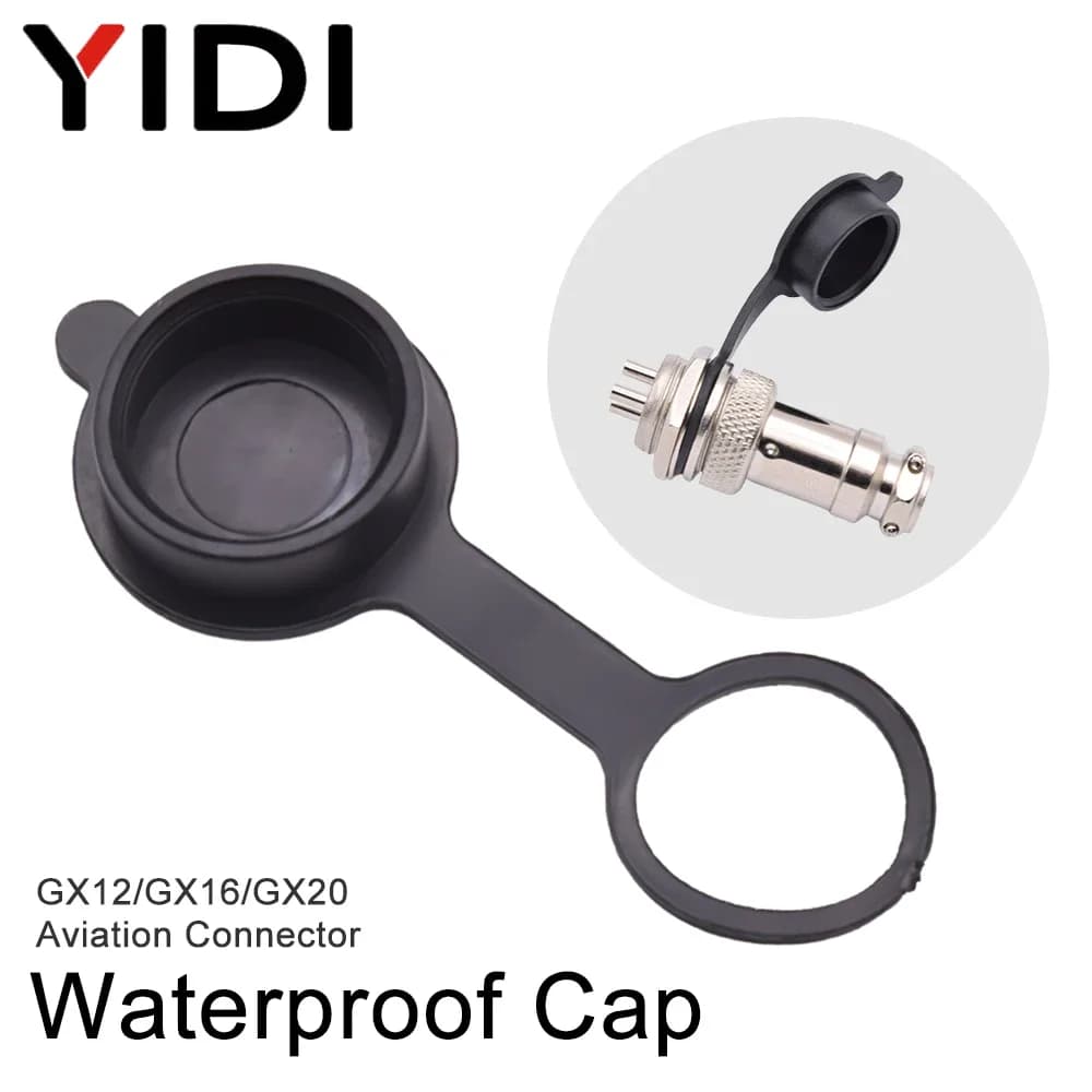 3/5/10pcs GX12 GX16 GX20 Aviation Aviation Rubber Protection Current Load Cover for Cable Tier Connectors Protective Mat Waterproof