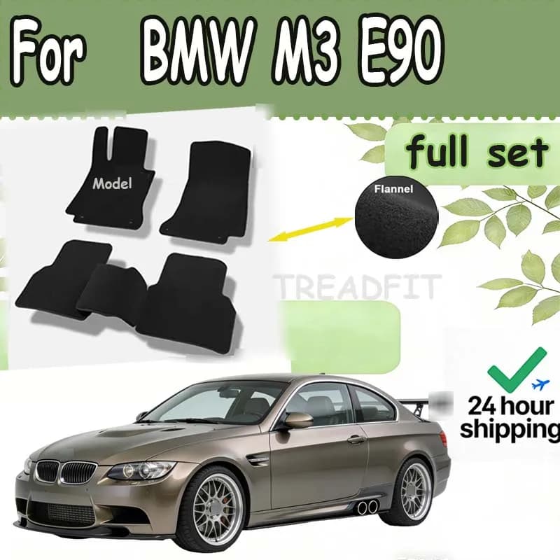 Tappetini in Velluto per Auto BMW M3 E90 4 Porte 2008~2013, Tappeti, Pannelli, Coperture per Pavimento, Tappetini