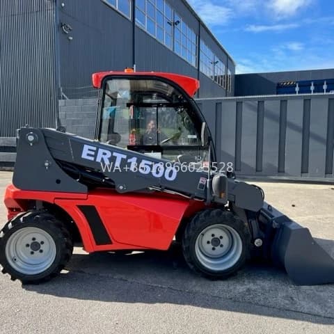 Everun ERT1500 Secchio per macchine edili da 1,35 tonnellate Nuovo mini pala gommata telescopica con telescopico superiore