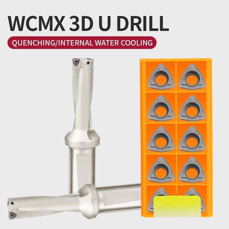 1 pz Punta da trapano 3D indicizzabile WC C25-2D14-WC03 C32-2D30-64WC05 Utensile per tornio CNC Punta a U indicizzabile per inserti in carburo WC03 WC05 WC06