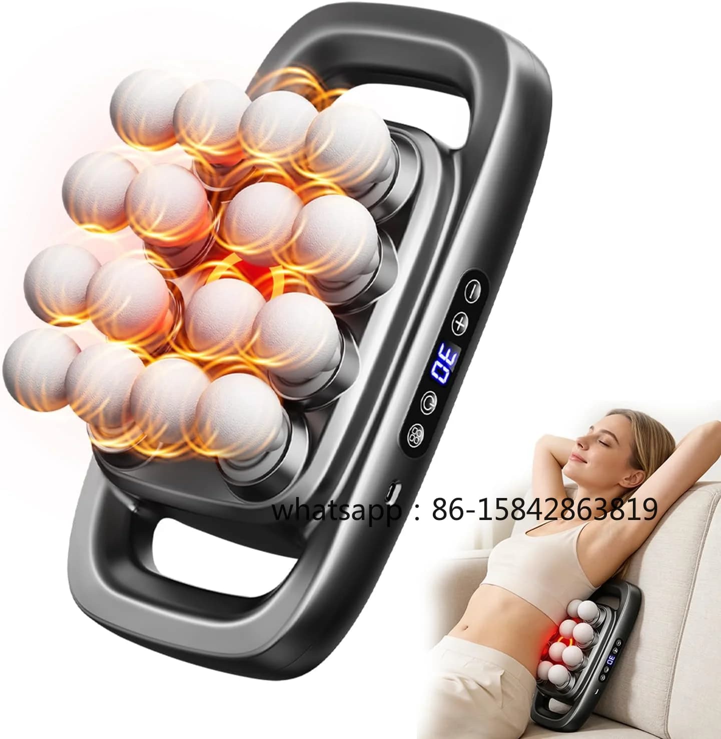 Massage Gun Set, Deep Tissue Impact Massager Silent Muscle Massage Gun Fascia Gun for Pain Relief