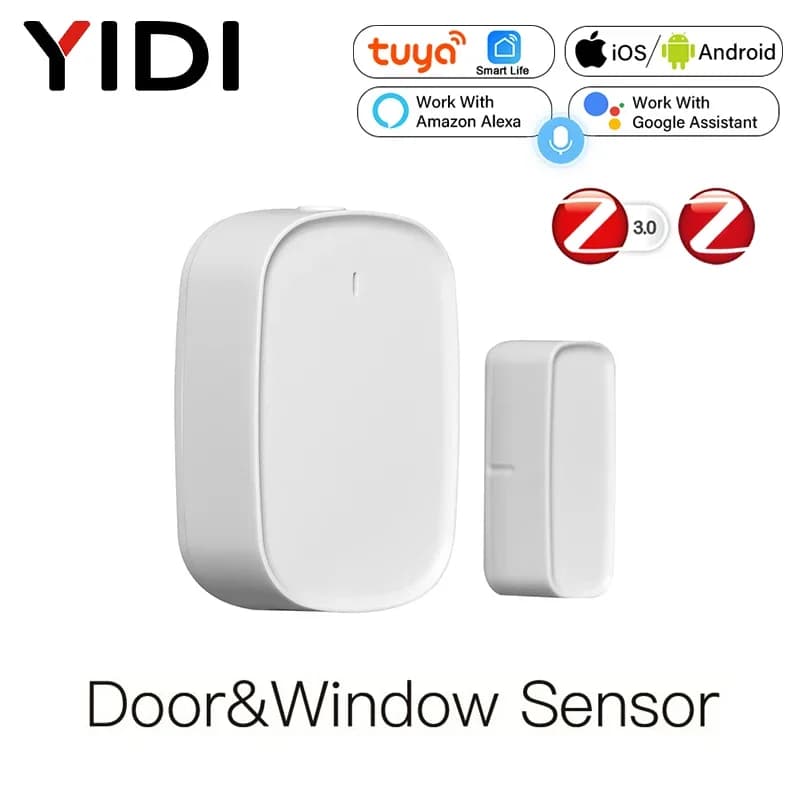 Rilevatore sensore cancello porta finestra intelligente Tuya ZigBee, sistema di allarme di sicurezza domestica intelligente App Smart Life Tuya telecomando senza fili