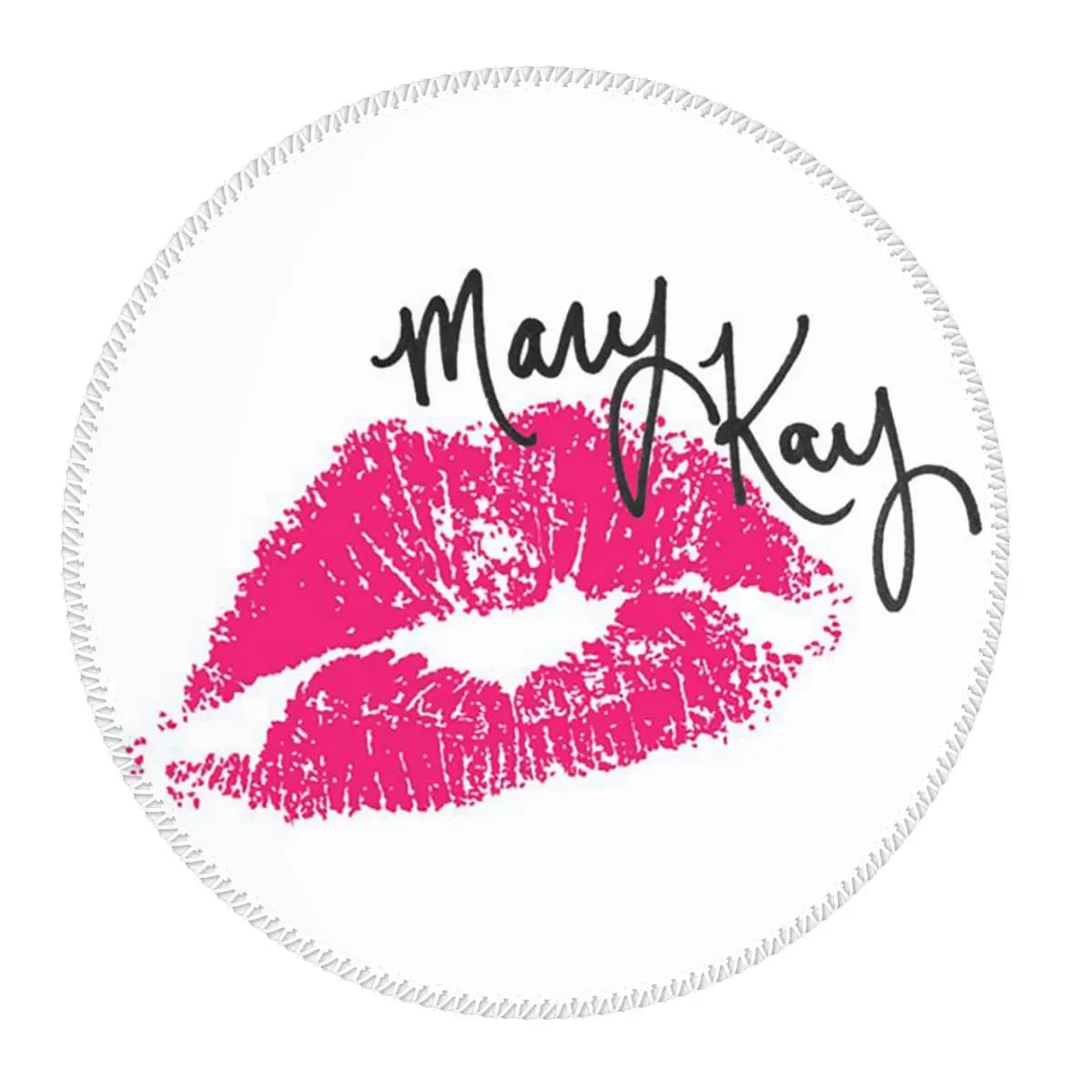 Tappetino per mouse rotondo per cosmetici Mary Kay, tappetino per tastiera e mouse per computer, tappetino da scrivania per laptop da gioco, tappetini da tavolo per ufficio