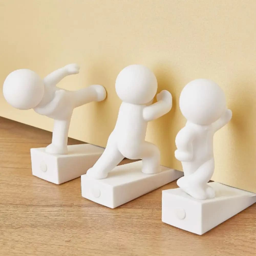 Fermaporta Decorativo Creativo a Forma di Cartone Animato, Antiscivolo, Senza Foratura, Paracolpi per Porte
