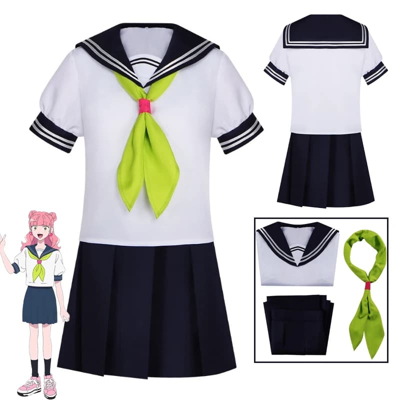 Nuovo Costume Cosplay Anime 'Tu e io siamo opposte di sesso', Parrucca Miyu Suzuki, Uniforme Scolastica JK, Set Campus in Stile Giapponese Carino