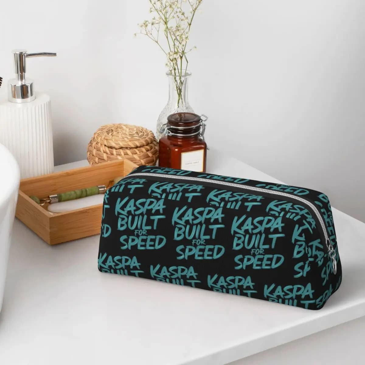 Kaspa Blockchain Innovative And Secure Pencil Cases for Student Gifts Pen Box Pencil Bag Pencil Pouch Storage Stationery