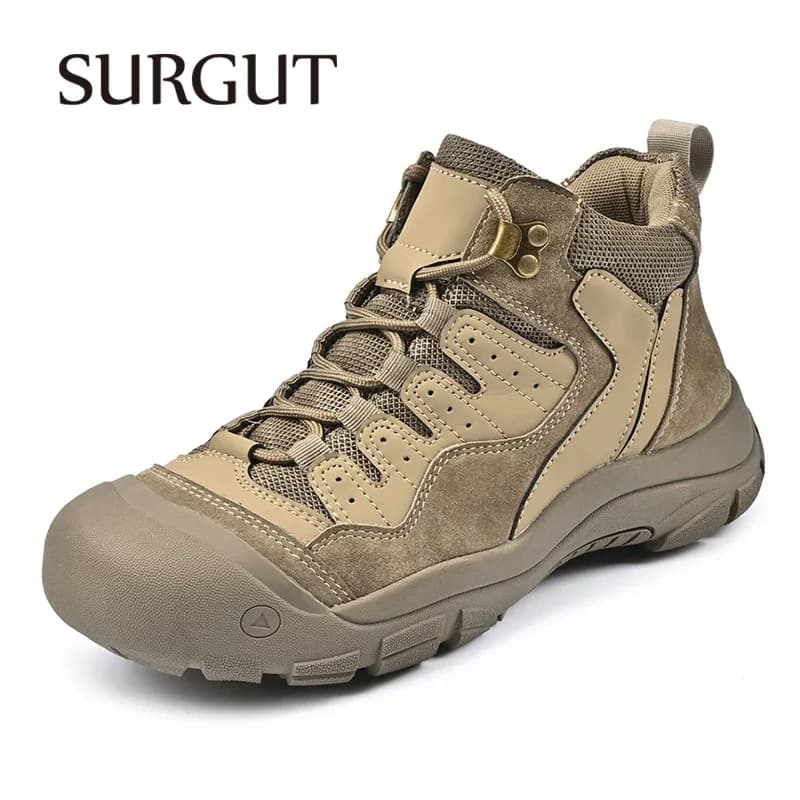 SURGUT Scarpe casual da uomo Escursionismo all'aperto Comodi stivali in rete leggeri per uomo Autunno Inverno Sneakers con suola spessa Taglia 38-46