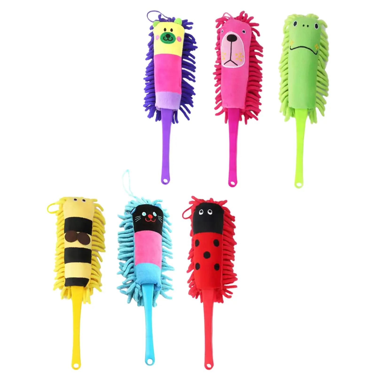 Soft Microfiber Duster Brush Multipurpose Washable Duster Hand Duster Brush Cute Kids Toy Brush for fan Cleaning Computer