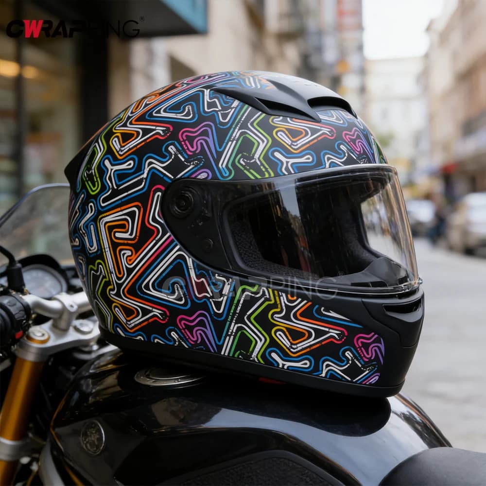 Pellicola Adesiva Mimetica per Auto, Accessori per Wrapping, Vinile Automobilistico per Caschi Moto, Decorazione Veicoli e Motociclette