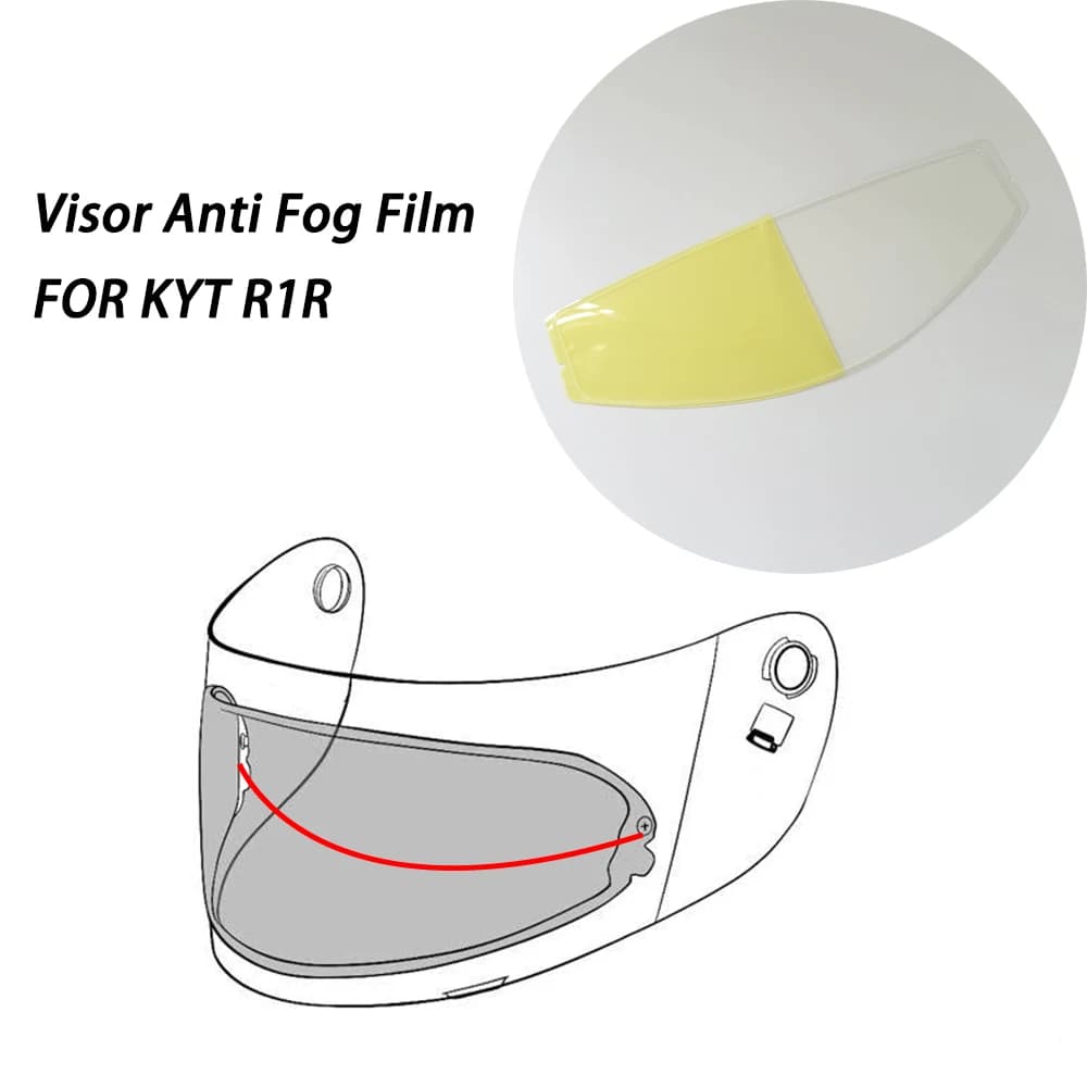 Motorcycle Helmets Lens Film For KYT R1R Helmet Visor Anti Fog Film