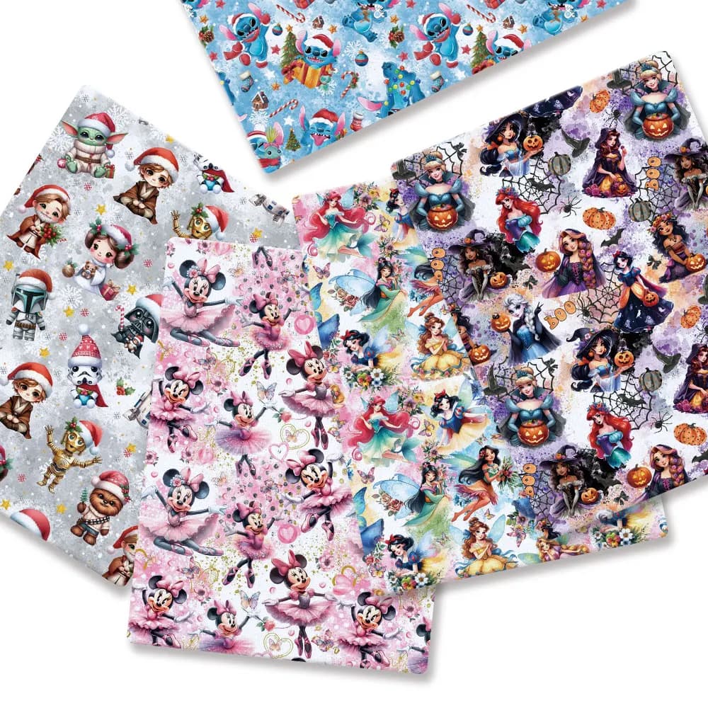 Tessuto patchwork in tessuto con cartoni animati co-brandizzato BEAST KINGDOM 140x50CM per cucito tessile per la casa, gonna per bambole, tenda, gonna per bambina 1