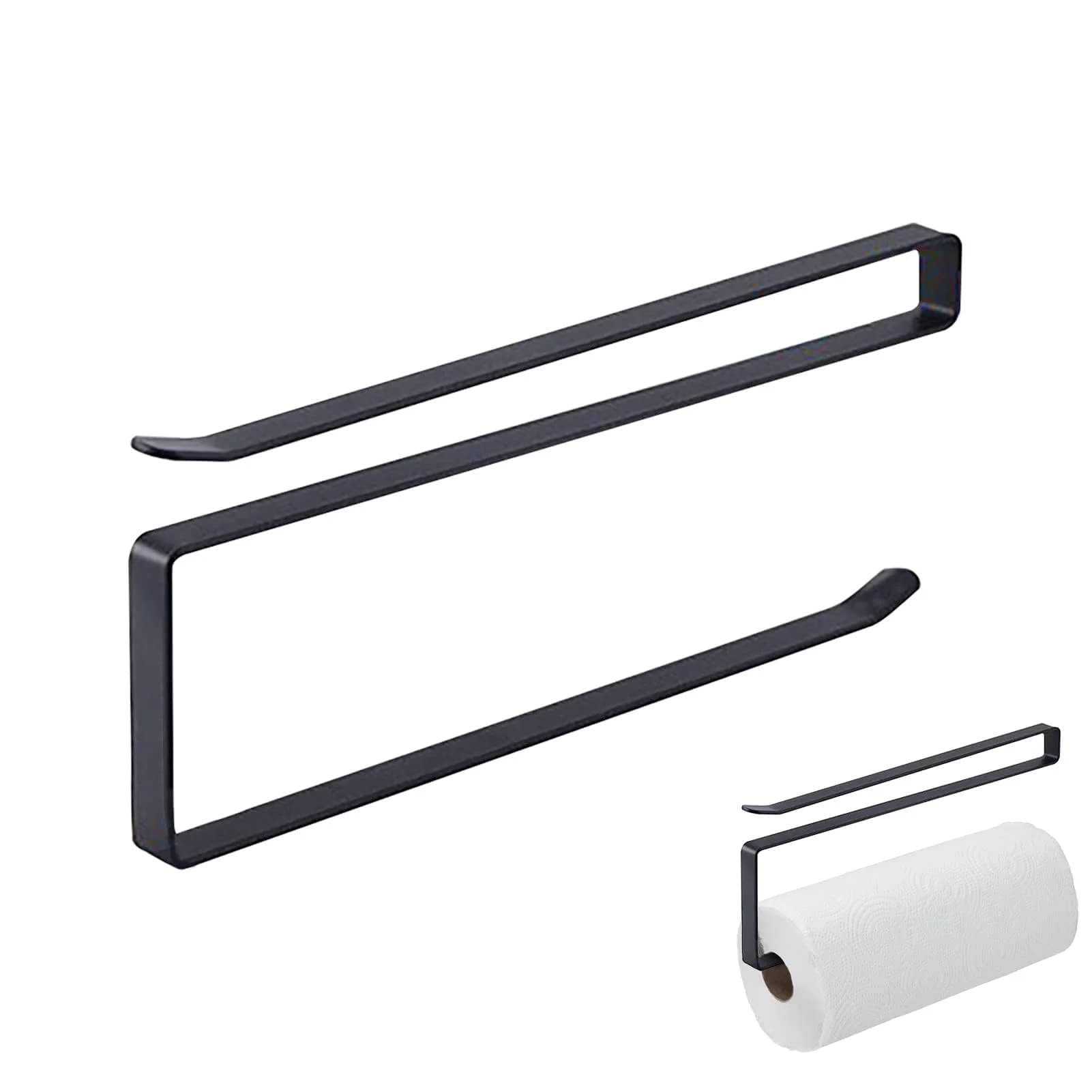 Paper Towel Holder Cabinet Hanging Kitchen Roll Hanger Dispenser Storage Rack Towel Necktie Bedroom Toilet Organization Storage