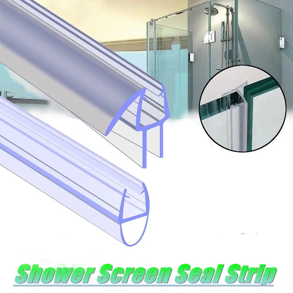 Strisce di tenuta portatili striscia di tenuta dello schermo della doccia striscia di tenuta della finestra della guarnizione della porta in vetro utile deflettore dell'acqua trasparente