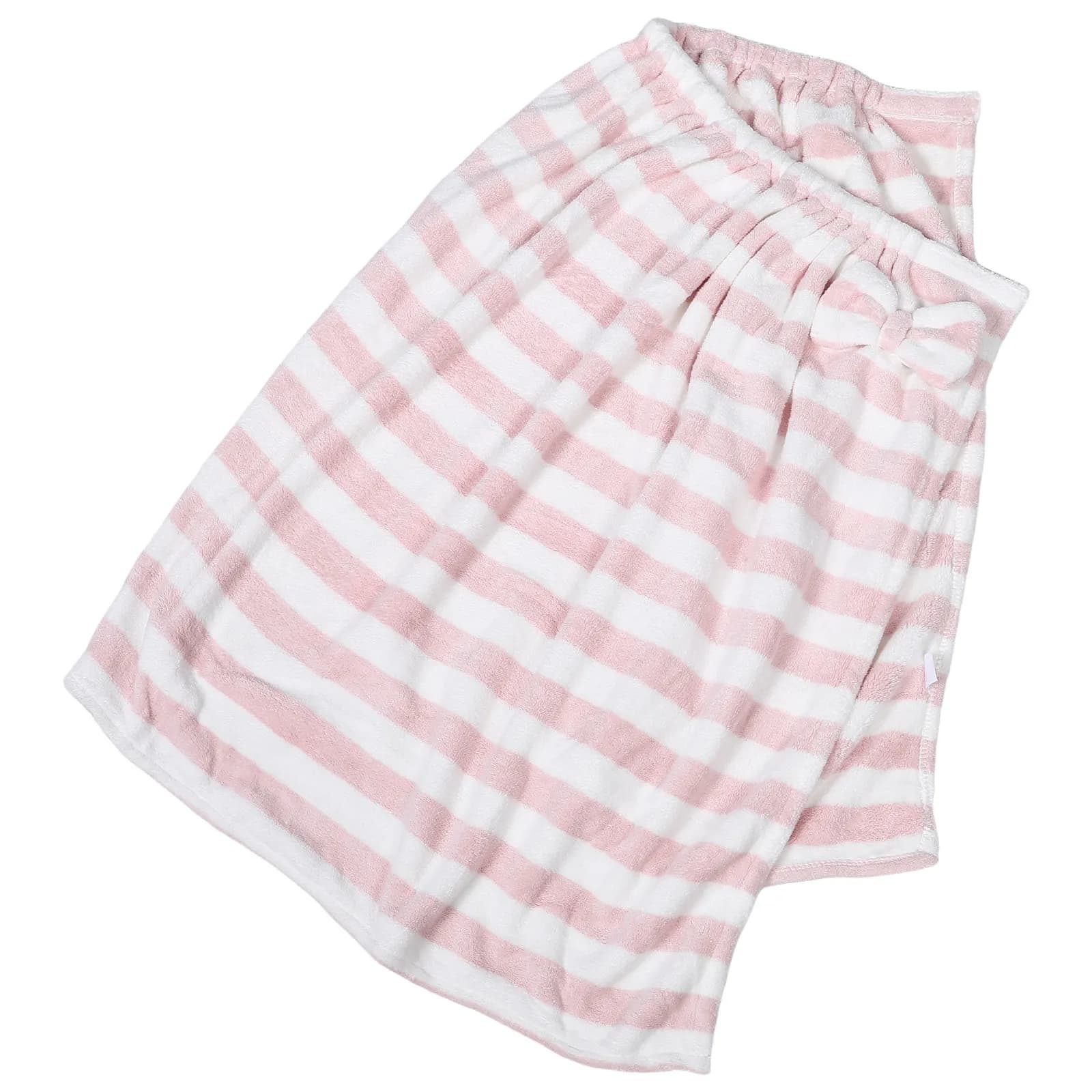 Women's Bath Wrap Striped Pattern Thick Soft Ultra Absorbent Robe for Spa Bathroom Beach Gym Travel Daily