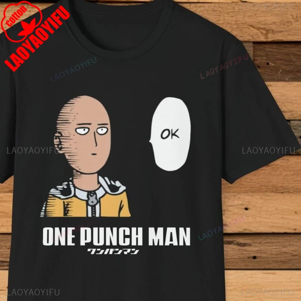 Divertente One Punch Man Anime T-shirt grafica Manga Scherzo Design Regalo per i fan Tshirt Giapponese Moda casual Harajuku Otaku T Shirt