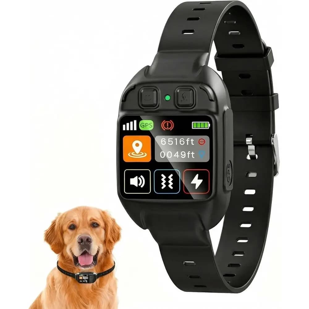 Recinto GPS Portatile per Cani, Sistema di Contenimento Wireless, Senza Canoni Mensili, Confine Regolabile, Collare Ricaricabile e Impermeabile per