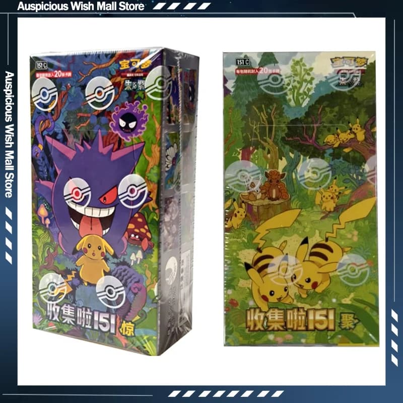 In Stock Fat Box Pokemon Ptcg 151 Collection Vol 3 Chinese Booster Pack Scarlet Violet Trading Card blind box Collection Gift