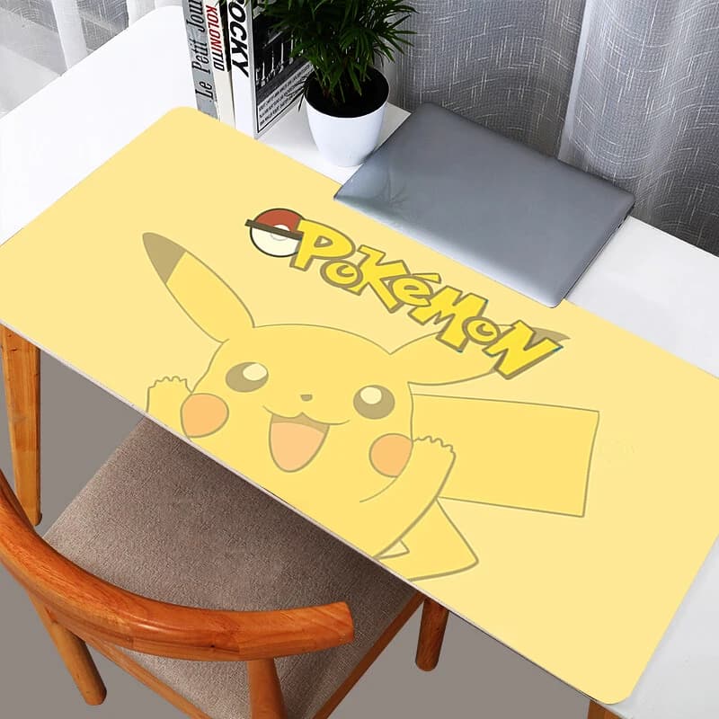 Tappetino per mouse Pokemon Pikachu Notbook Gamer Tastiera grande Tappetino per computer in gomma antiscivolo Tappetino per scrivania PC Gamer 90x40 MousePad